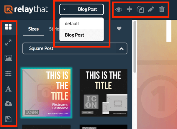 Utilizați meniul din stânga pentru a vizualiza diferite aspecte pentru proiectul dvs. RelayThat și utilizați meniul de sus pentru a vă selecta proiectul.