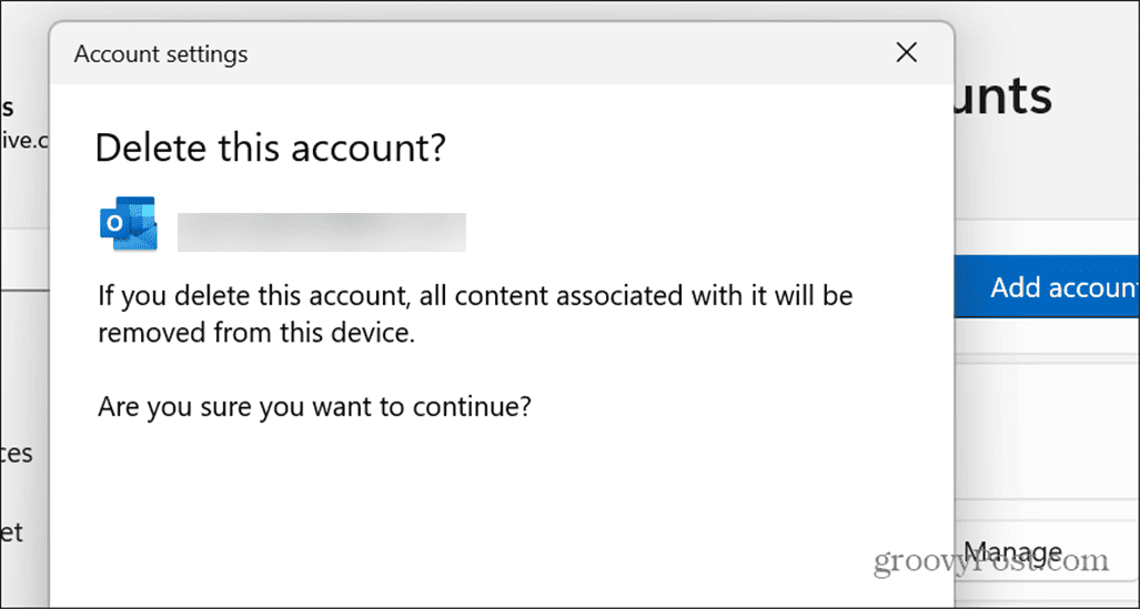 Cum să ștergeți conturile de e-mail stocate pe Windows 11