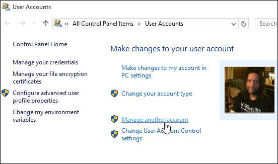 2 Gestionați un alt cont Windows 10