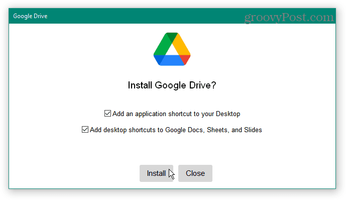 instalați Google Drive