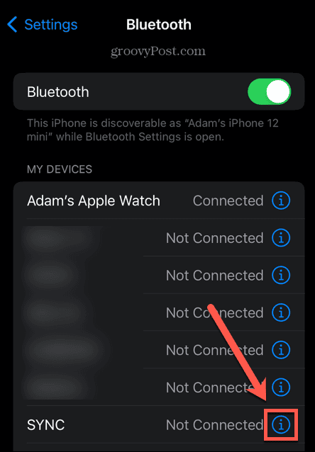informatii bluetooth iphone