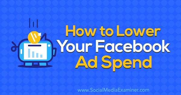 Cum să vă reduceți cheltuielile publicitare Facebook de Brad Smith pe Social Media Examiner.