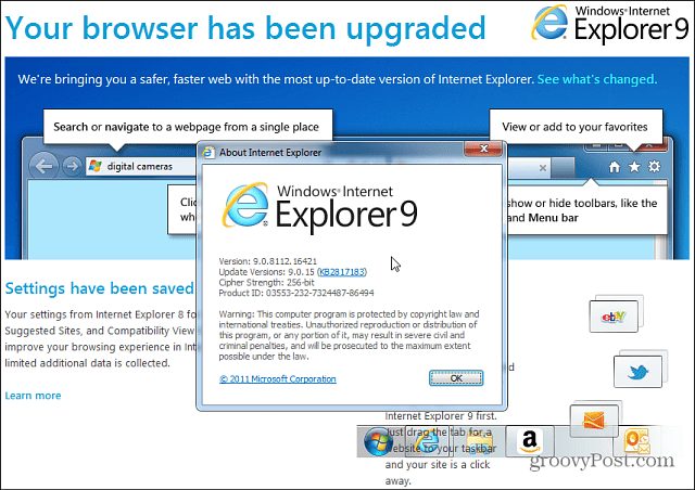 Cum să dezinstalați Internet Explorer 11 Previzualizare de la Windows 7