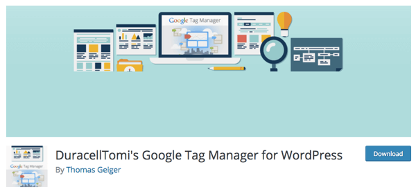 Chris recomandă pluginul Google Tag Manager pentru WordPress pentru DuracellTomi.