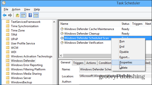 Cum să planificați Windows Defender pentru scanări automate în Windows 8.1