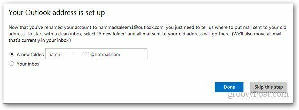 Redenumește adresa Hotmail 6