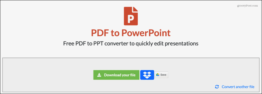 EasyPDF a convertit PDF în PowerPoint