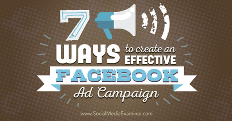creați campanii publicitare eficiente pe Facebook