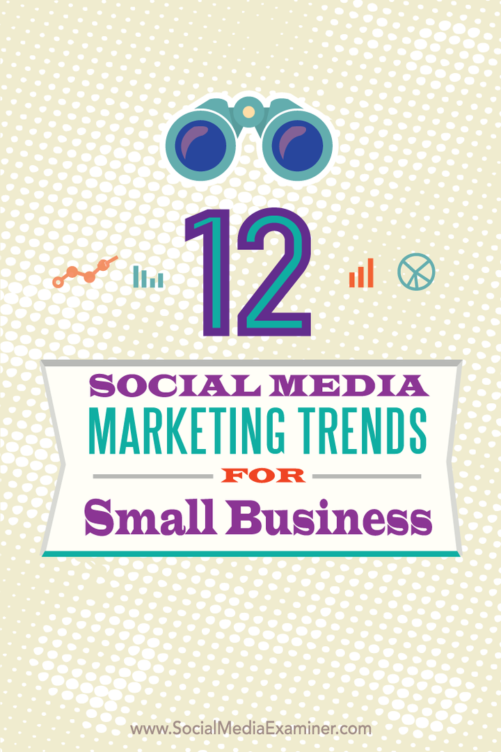 douăsprezece tendințe de marketing pe rețelele sociale pentru întreprinderile mici