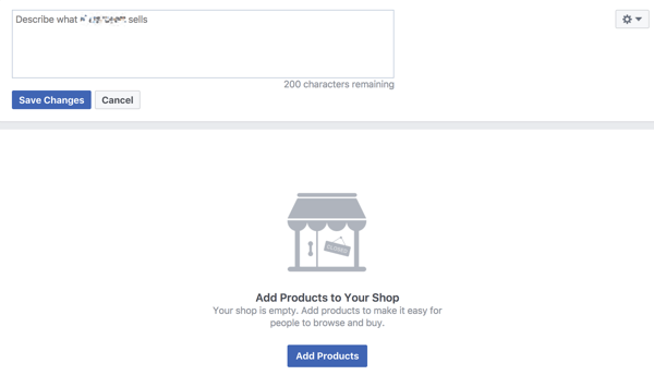 Descrieți produsele dvs. pe vitrina dvs. de pe Facebook pentru a ajuta la creșterea vânzărilor.