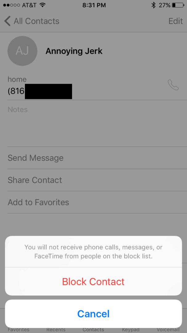 cum să blocați apelurile iPhone