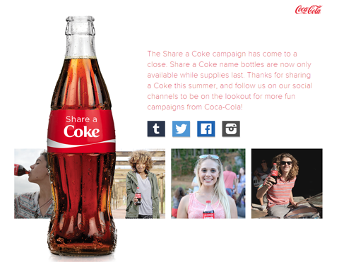 coca-cola partajează o imagine a campaniei de cocs