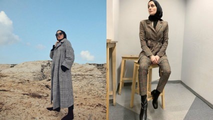 Modele de îmbrăcăminte hijab pentru carouri