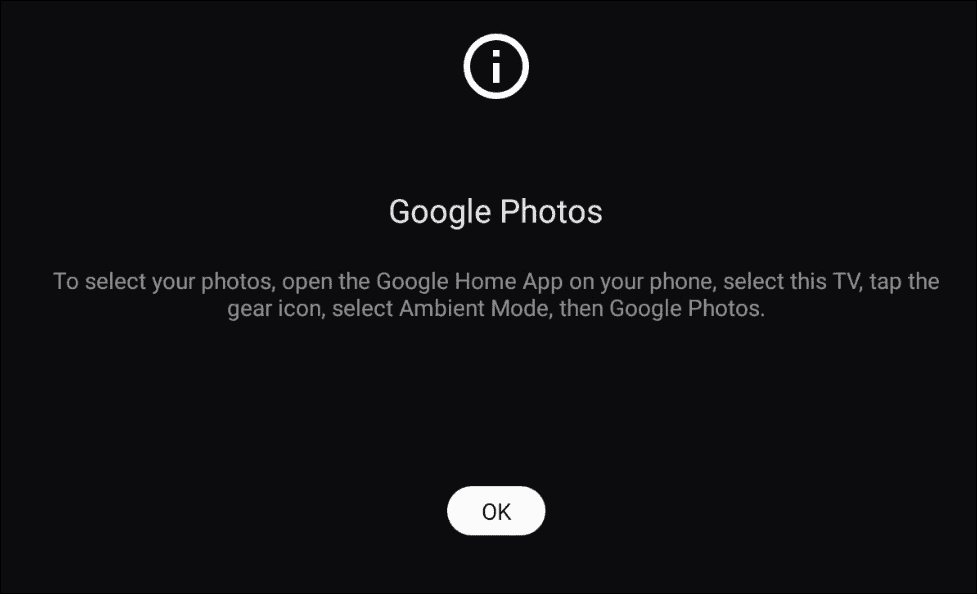 Aplicația Google Photos Home