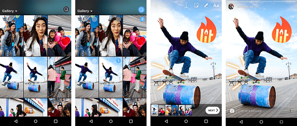 Utilizatorii Android au acum posibilitatea de a încărca mai multe fotografii și videoclipuri pe Instagram Stories deodată.
