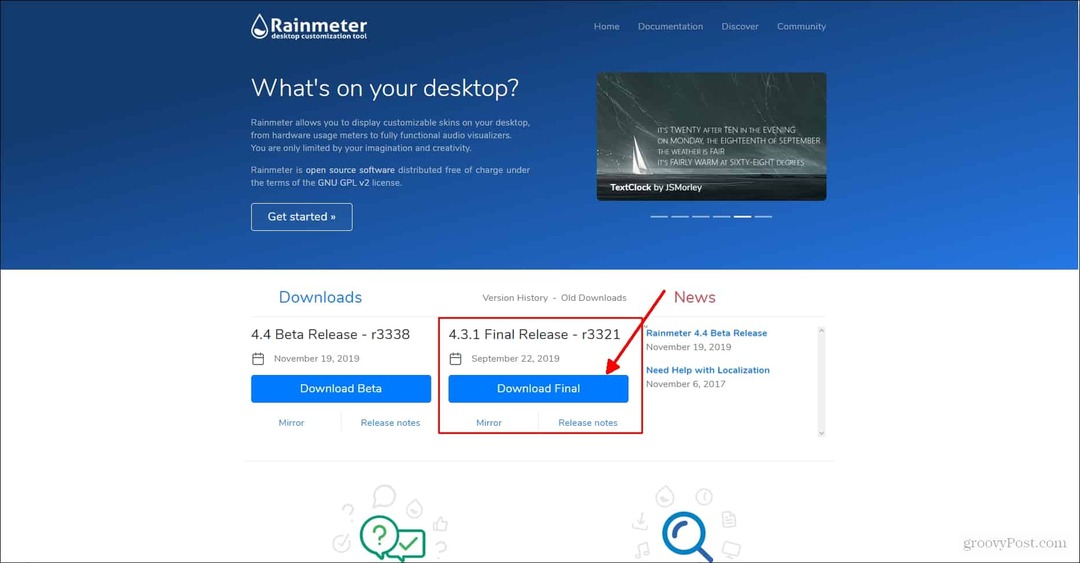 Cum să utilizați Rainmeter pentru a personaliza desktopul PC-ului