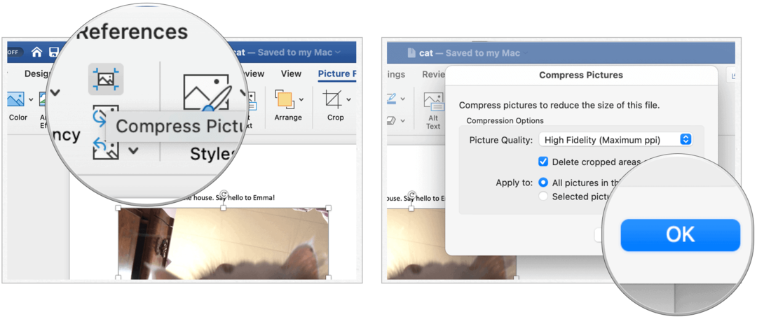 Cum comprimați imaginile în Microsoft Word
