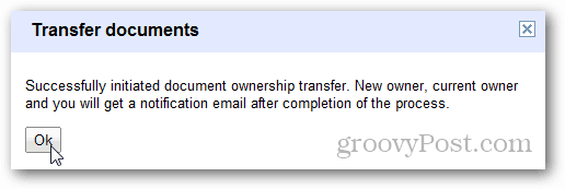 aplicațiile google faceți clic pe OK pentru a transfera documente