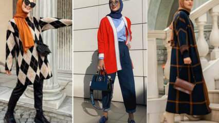Modele de cardigan în hijab 2020-2021! Cum se combină cardiganele?
