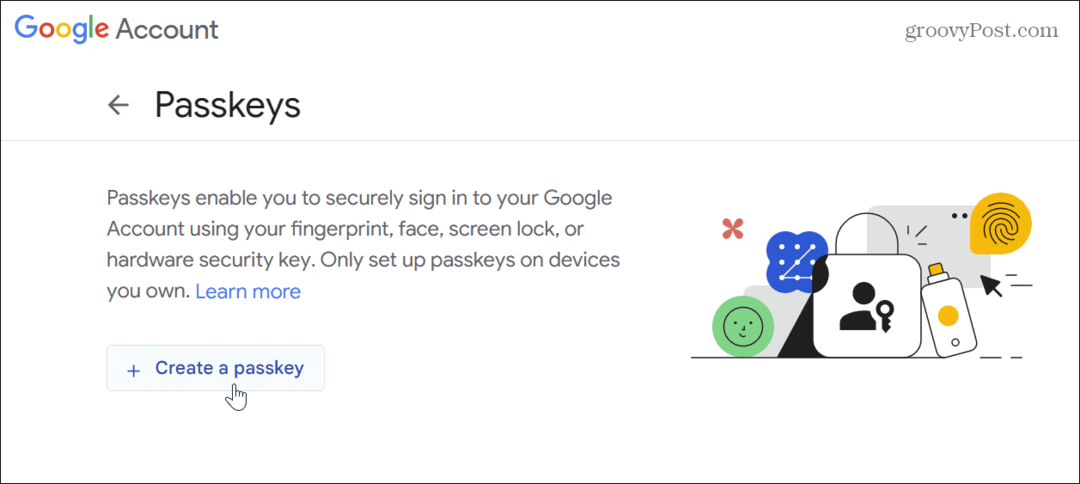 Cheie de acces pentru Contul dvs. Google
