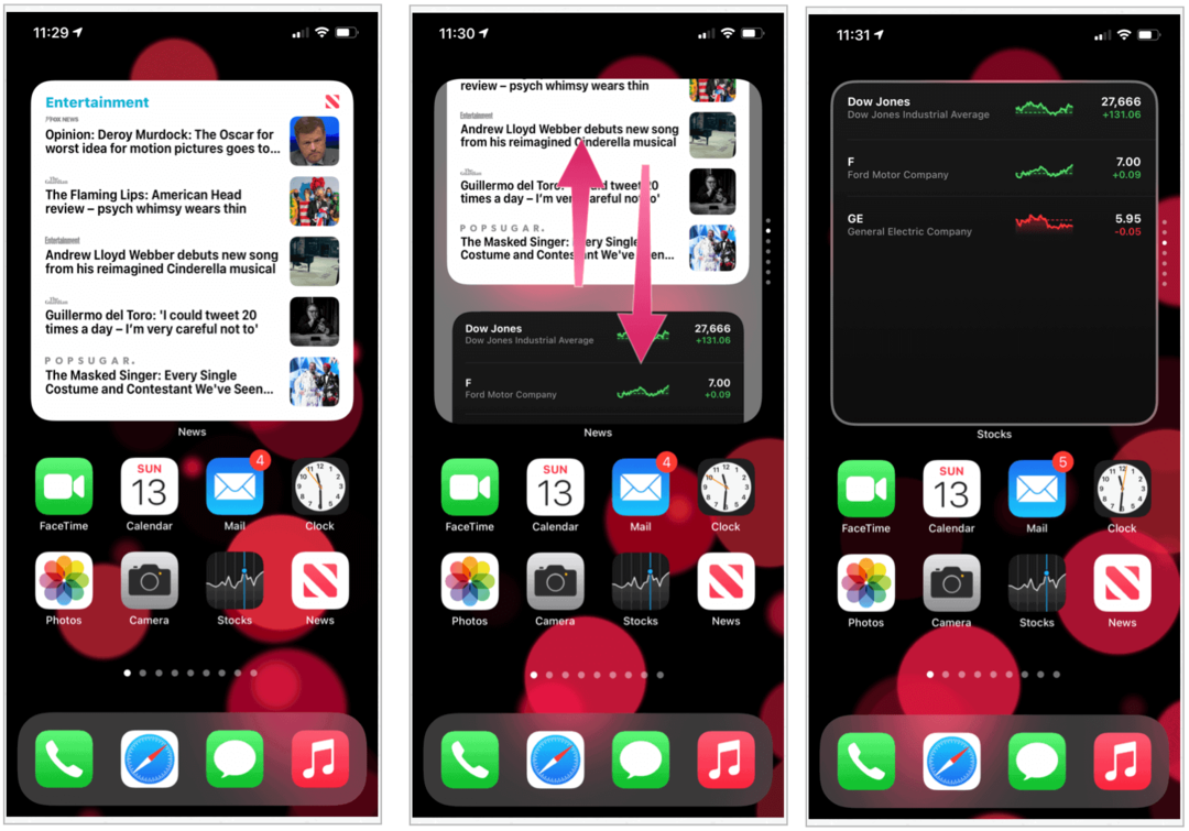 Utilizarea widgeturilor în iOS 14 pe iPhone
