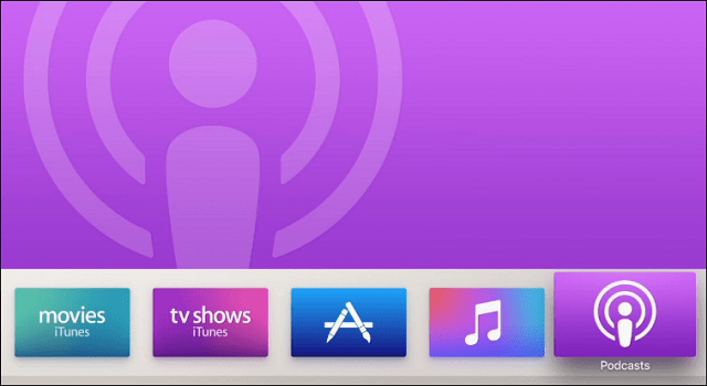Podcast-uri Apple TV noi