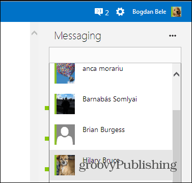 Skype HD Outlook a instalat pluginul de căutare prin chat