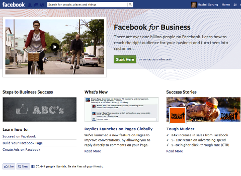 facebook pentru pagina de afaceri