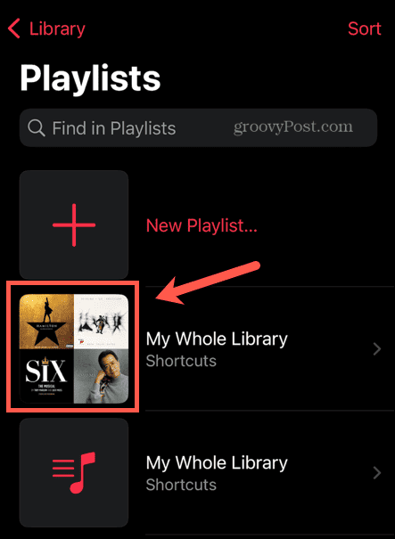 Apple Music întreaga listă de redare muzicală