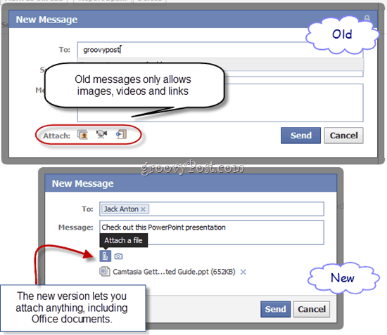 Vizualizați fișiere Microsoft Office în mesajele Facebook