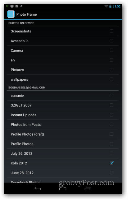 Foldere cu rama foto Nexus 7