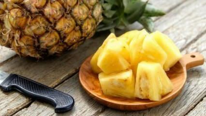 Fructe care îndepărtează edemul din organism: ananasul