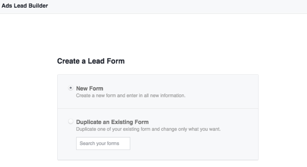 Instrumente de publicare pe Facebook formularele de plumb