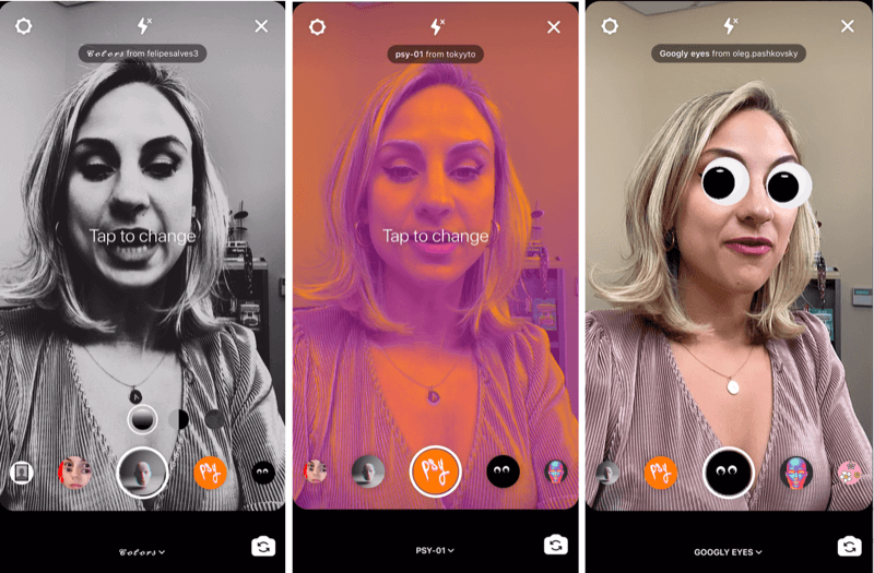 salvați efecte Instagram Stories