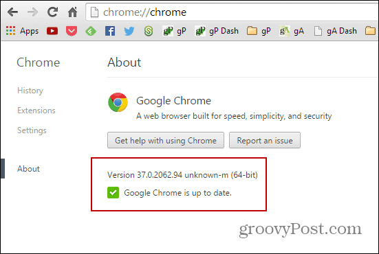 Versiunea Chrome