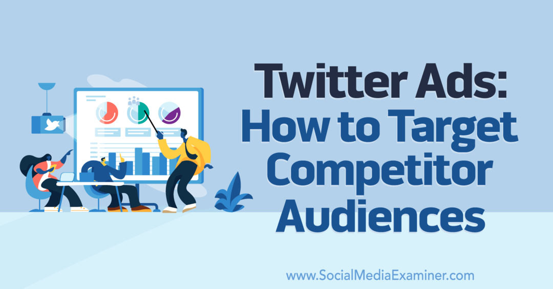 Reclame Twitter: Cum să vizați publicul concurent-Examinator de rețele sociale