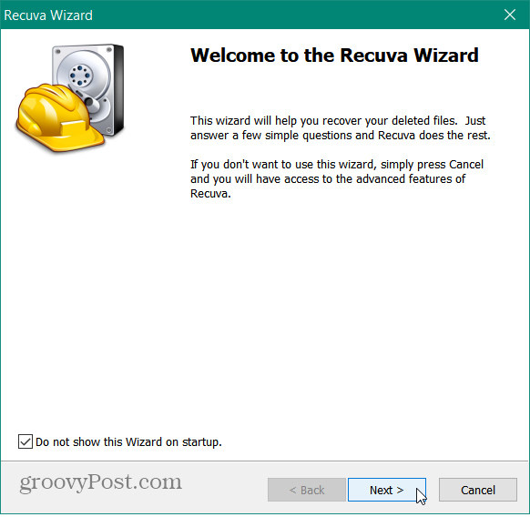 recuva wizard