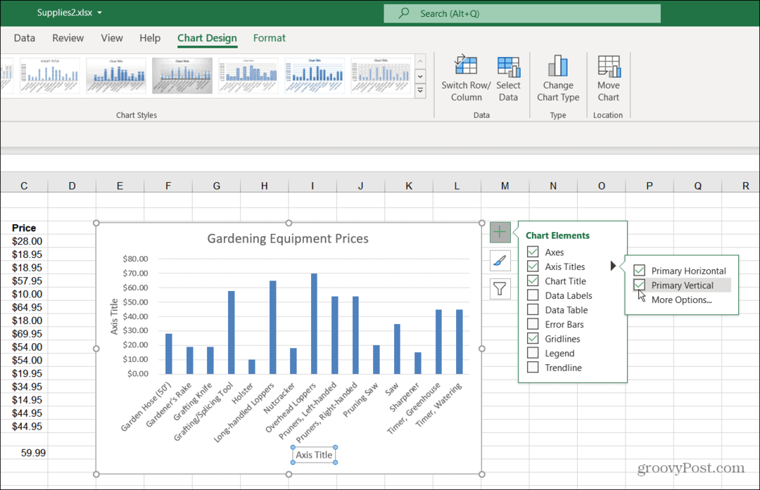 Elemente grafice Excel