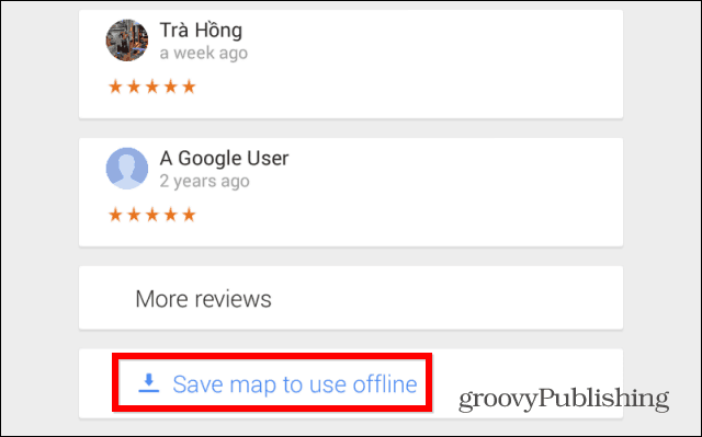 Google Maps salvează