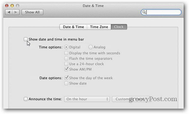 Mac OS X: adăugați un calendar de bază la bara de meniu