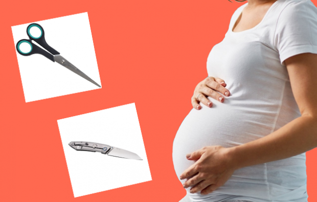 foarfece și test cuțit în timpul sarcinii