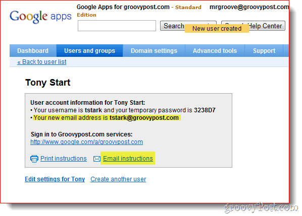 instrucțiuni de e-mail aplicații Google
