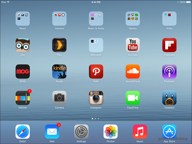 IPad iOS 7 restaurat
