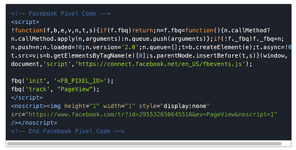 Pixelul de inițializare Facebook trebuie să se declanșeze înainte de orice cod personalizat.