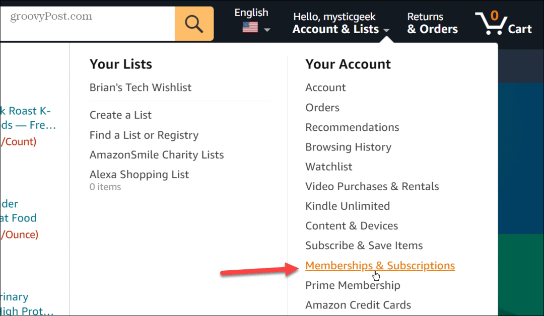 Anulați abonamentele pe Amazon Prime Video