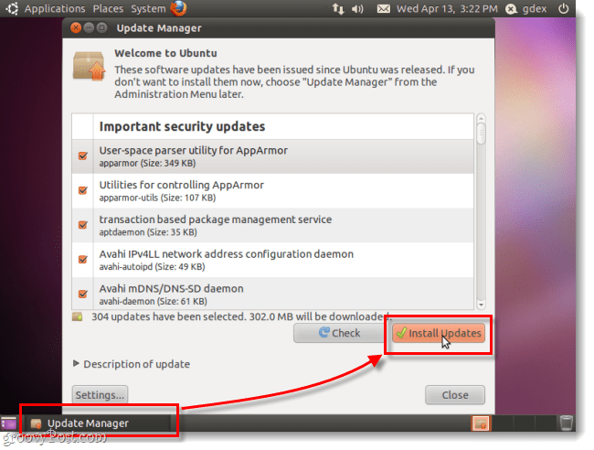 instalați actualizări de securitate ubuntu
