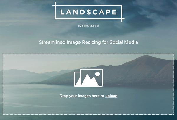 Decupați și redimensionați imaginile cu Landscape de Sprout Social.