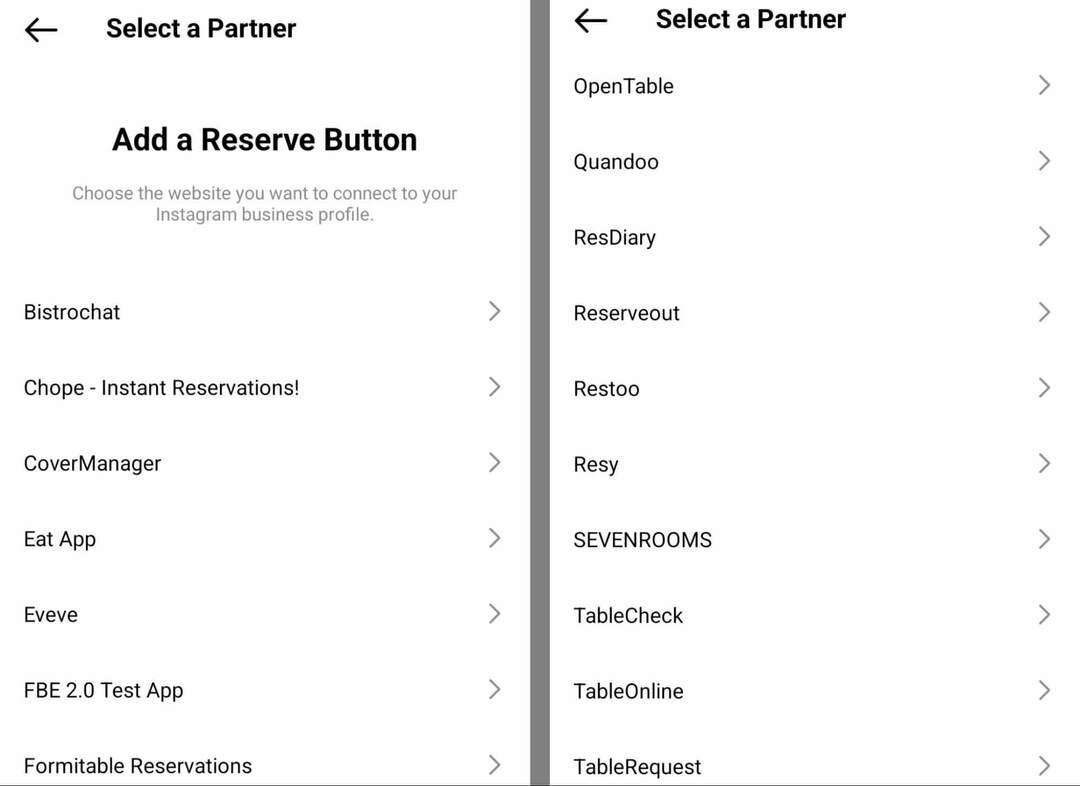 cum-se-creați-un-buton-de-acțiune-rezervă-pe-platforme-de-restaurant-instagram-conectați-la-profil-profesional-resy-opentable-selectați-un-partener-exemplu-7