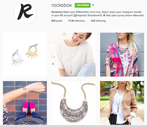 profilul instagram pentru rockbox