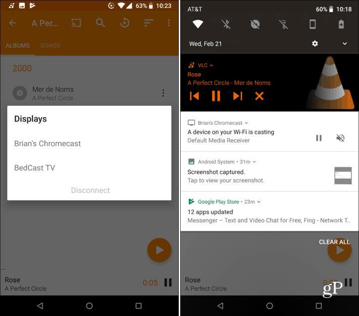 Asistență Android VLC Chromecast